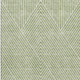 5' X 8' Artichoke Green And Ivory Geometric Washable Area Rug With UV Protection