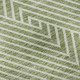 10' X 14' Artichoke Green And Ivory Geometric Washable Area Rug With UV Protection