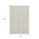 10' X 14' Beige And Ivory Geometric Washable Area Rug With UV Protection