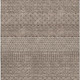 10' X 14' Brown And Beige Striped Washable Area Rug With UV Protection