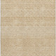 8' X 10' Gold And Ivory Striped Washable Area Rug With UV Protection