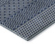 10' X 14' Navy Blue And Ivory Striped Washable Area Rug With UV Protection