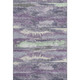 9' X 12' Purple And Ivory Abstract Washable Area Rug With UV Protection