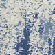 3' X 5' Navy Blue And Ivory Abstract Washable Area Rug With UV Protection