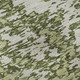 5' X 8' Olive Green And Ivory Abstract Washable Area Rug With UV Protection