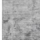 5' X 8' Gray And Silver Abstract Washable Area Rug With UV Protection