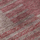 8' Burgundy And Gray Striped Washable Round Rug With UV Protection