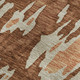 9' X 12' Rust Beige And Peach Abstract Washable Area Rug With UV Protection