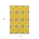 10' X 14' Yellow Blue And Red Geometric Washable Area Rug With UV Protection