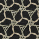 9' X 12' Black Beige And Ivory Geometric Washable Area Rug With UV Protection