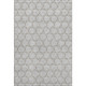9' X 12' Gray And Gold Geometric Washable Area Rug With UV Protection