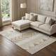 9' X 12' Beige Ivory And Tan Southwestern Washable Area Rug With UV Protection