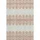 8' X 10' Rust And Ivory Southwestern Washable Area Rug With UV Protection