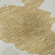 10' X 14' Gold And Ivory Abstract Washable Area Rug With UV Protection