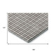 10' X 14' Taupe And Ivory Geometric Washable Area Rug With UV Protection
