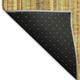 10' X 14' Amber And Artichoke Green Striped Washable Area Rug With UV Protection