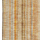 8' X 10' Peach Beige And Orange Striped Washable Area Rug With UV Protection