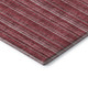 3' X 5' Pink And Ivory Striped Washable Area Rug With UV Protection