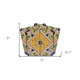 7" X 7" Yellow Blue Provence Peel and Stick Removable Tiles