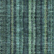 10' X 14' Teal And Mint Green Striped Washable Area Rug With UV Protection