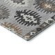 9' X 12' Silver Gray And Taupe Southwestern Washable Area Rug With UV Protection