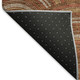 8' X 10' Rust Gold And Ivory Geometric Washable Area Rug With UV Protection