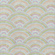 5' X 8' Pearl Orange And Green Geometric Washable Area Rug With UV Protection