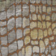 8' X 10' Rust Gold And Green Abstract Geometric Washable Area Rug With UV Protection