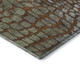 9' X 12' Rust Gold And Green Abstract Geometric Washable Area Rug With UV Protection