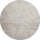 8' Beige And Brown Abstract Washable Round Rug With UV Protection