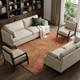 9' X 12' Copper And Ivory Abstract Washable Area Rug With UV Protection