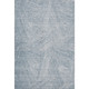 10' X 14' Denim Blue And Ivory Abstract Washable Area Rug With UV Protection
