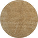 8' Gold And Beige Abstract Washable Round Rug With UV Protection