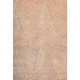 5' X 8' Peach Ivory And Gray Abstract Washable Area Rug With UV Protection