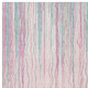 3' X 5' Pink Gray And Teal Striped Washable Area Rug With UV Protection