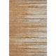 10' X 14' Rust Ivory And Gold Striped Washable Area Rug With UV Protection