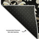 10' X 14' Black Ivory And Beige Floral Washable Area Rug With UV Protection