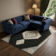 10' X 14' Black Beige And Gold Oriental Washable Area Rug With UV Protection