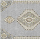 3' X 5' Gray Gold And Beige Oriental Washable Area Rug With UV Protection