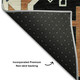 8' X 10' Black Copper And Gold Southwestern Washable Area Rug With UV Protection