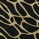 8' X 10' Black And Gold Geometric Washable Area Rug With UV Protection