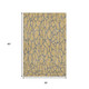 3' X 5' Gold And Gray Geometric Washable Area Rug With UV Protection