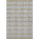 3' X 5' Gray Ivory And Gold Geometric Washable Area Rug With UV Protection