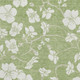 9' X 12' Artichoke Green And Ivory Floral Washable Area Rug With UV Protection