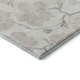 8' X 10' Ivory And Beige Floral Washable Area Rug With UV Protection