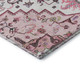 5' X 8' Pink Ivory And Gray Oriental Washable Area Rug With UV Protection