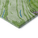 9' X 12' Green Lavender And Teal Abstract Washable Area Rug With UV Protection