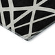 10' X 14' Black And Ivory Geometric Washable Area Rug With UV Protection