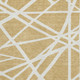 3' X 5' Gold And Ivory Geometric Washable Area Rug With UV Protection