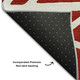 10' X 14' Red And Ivory Geometric Washable Area Rug With UV Protection